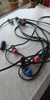 Decorative lights, colorful bulbs.