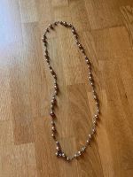 Collier perles multicolores métal doré longueur 60cm