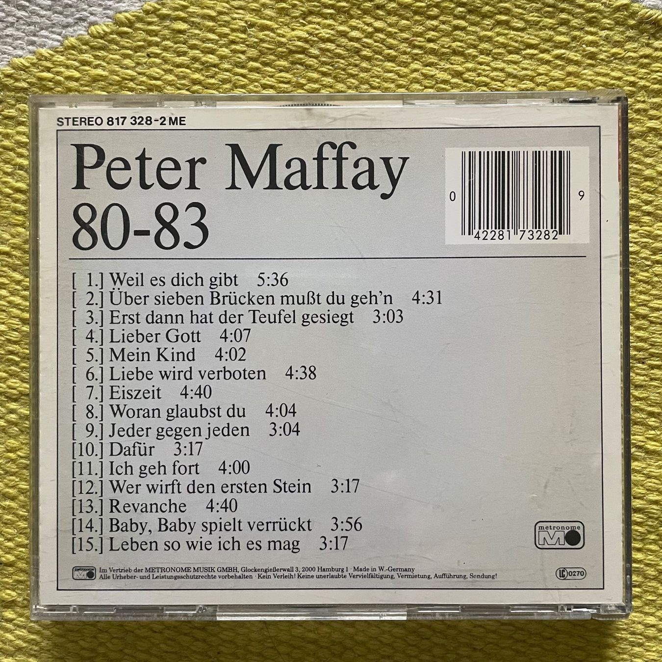 CDs: PETER MAFFAY-80-83 – D'occasion à Rorschacherberg par CD-Roli 1