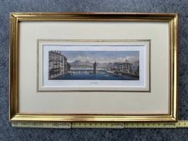Antiker Stich von Luzern