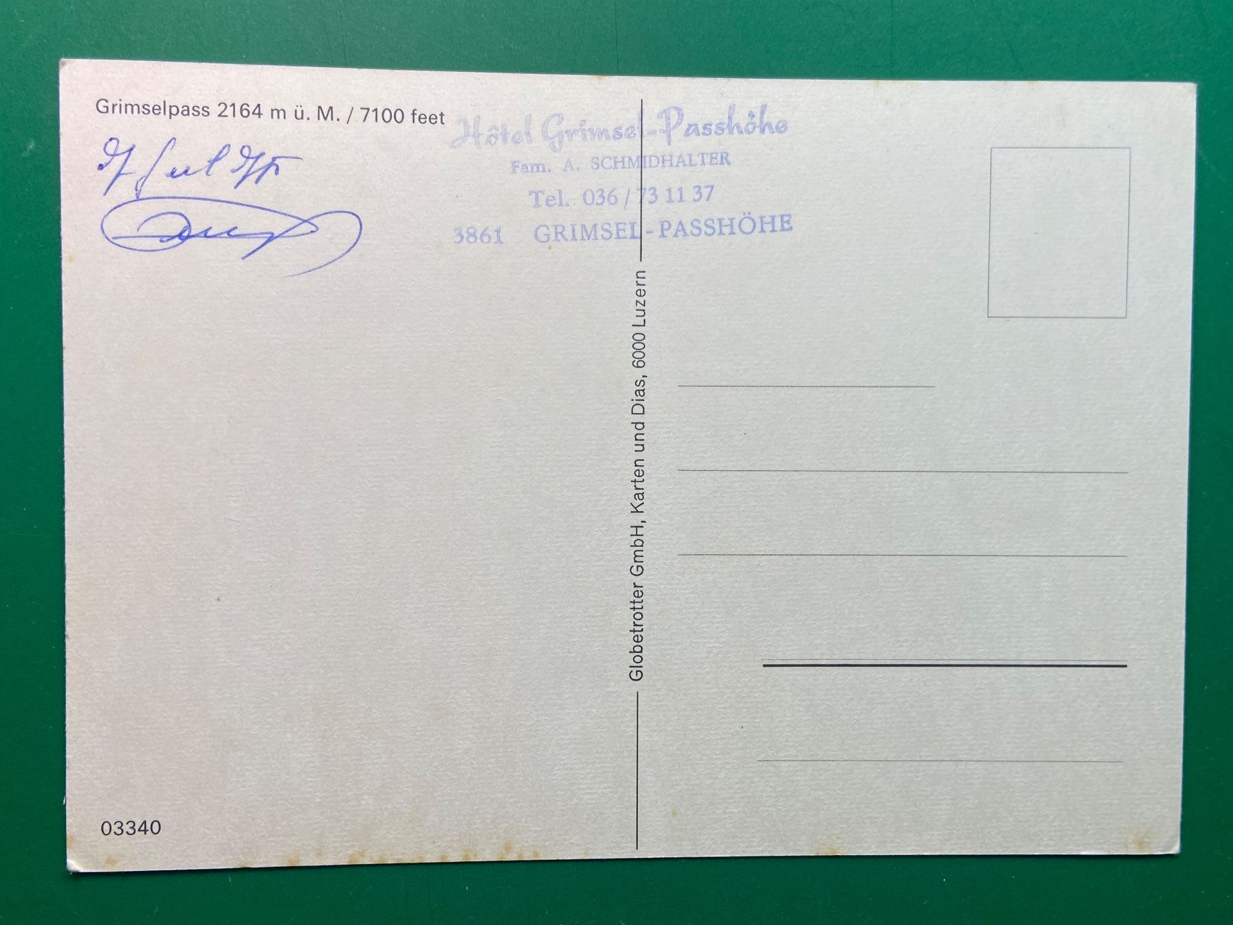 Cartes postales: Grimselpass – D'occasion à Steg VS par _vinci_ 1