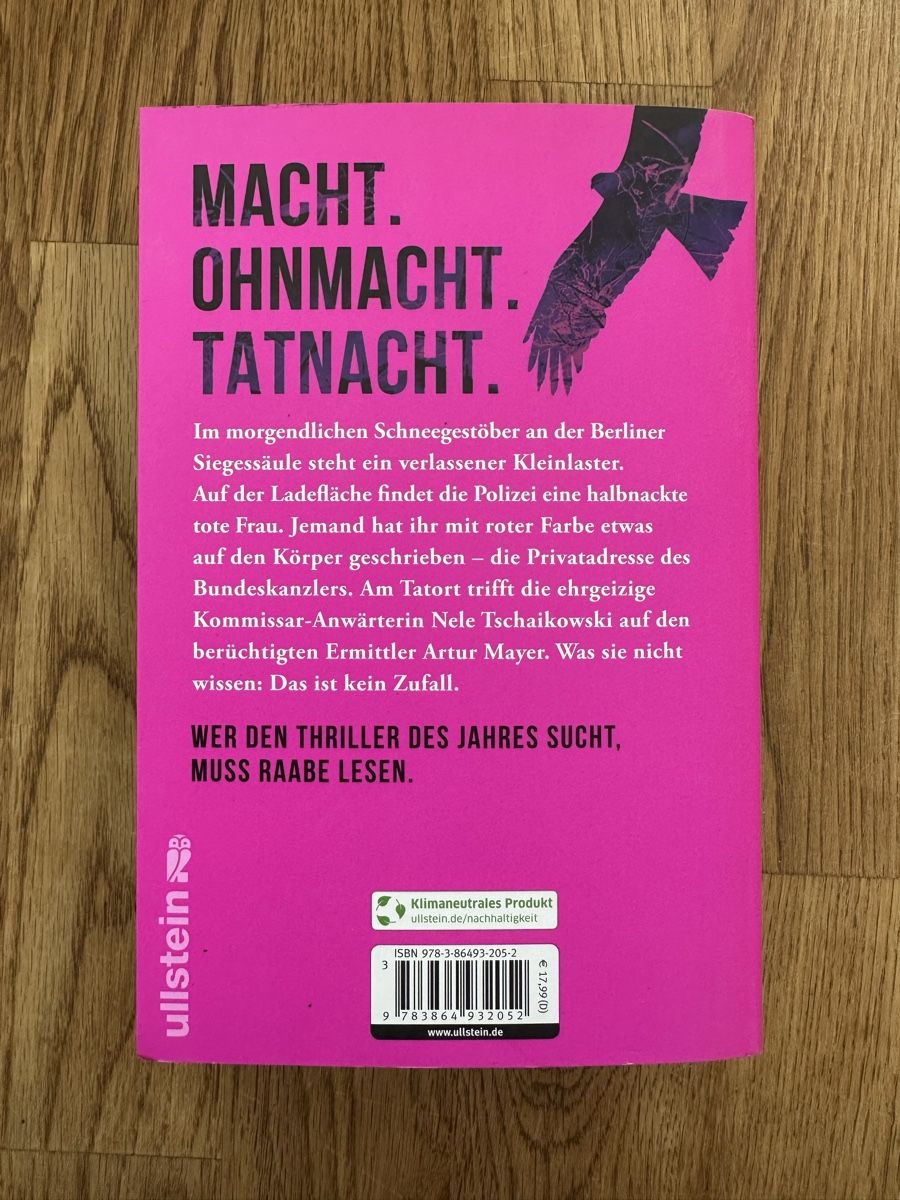 Libri: Marc Raabe: Der Morgen – Usato da Biberstein venduto da Koala1995 1