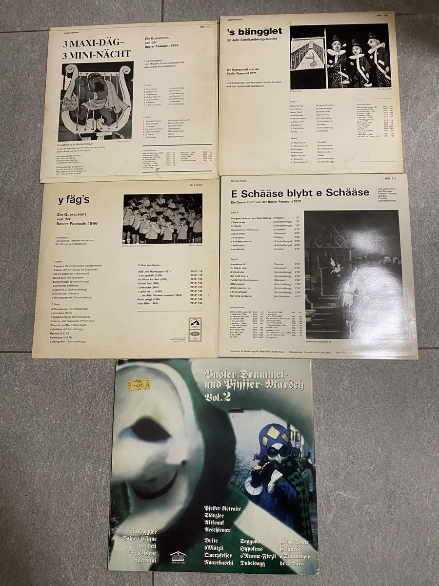 Dischi in vinile: Konvolut Basler Fasnachts Schallplatten – Nuovo (secondo la descrizione) da Allschwil venduto da Deal_Tiger99 1