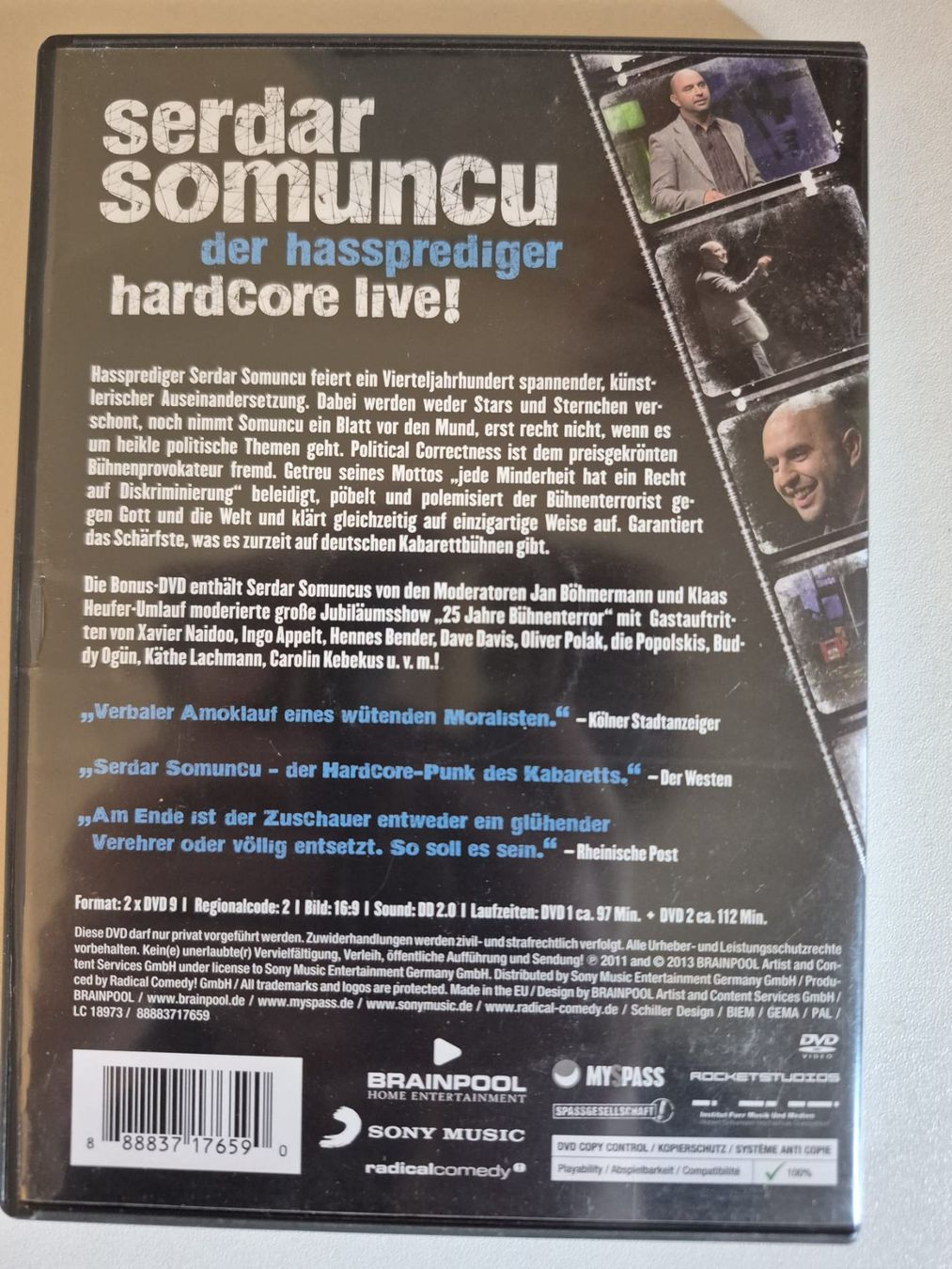 Tutti i DVDs: DVD Serdar Somuncu - Der hassprediger - Hardcore Live! – Nuovo (secondo la descrizione) da Zollikofen venduto da wir_verkaufen 1