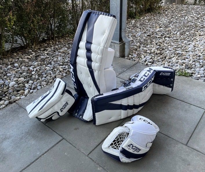 Protezioni & Imbottiture: Original EVZ Goaliematerial Tobias Stephan Eishockey CCM – Nuovo (secondo la descrizione) da Kallnach venduto da Chaesi89 3