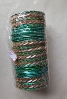 Bangle set green and gold new