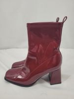 Bottines talon bordeaux
