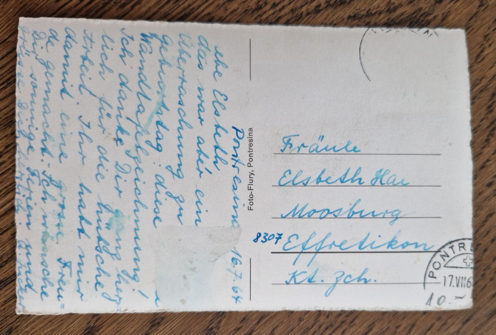 Ansichtskarten: Berninabahn 1964 – Gebraucht aus Ebikon von Donar50 1