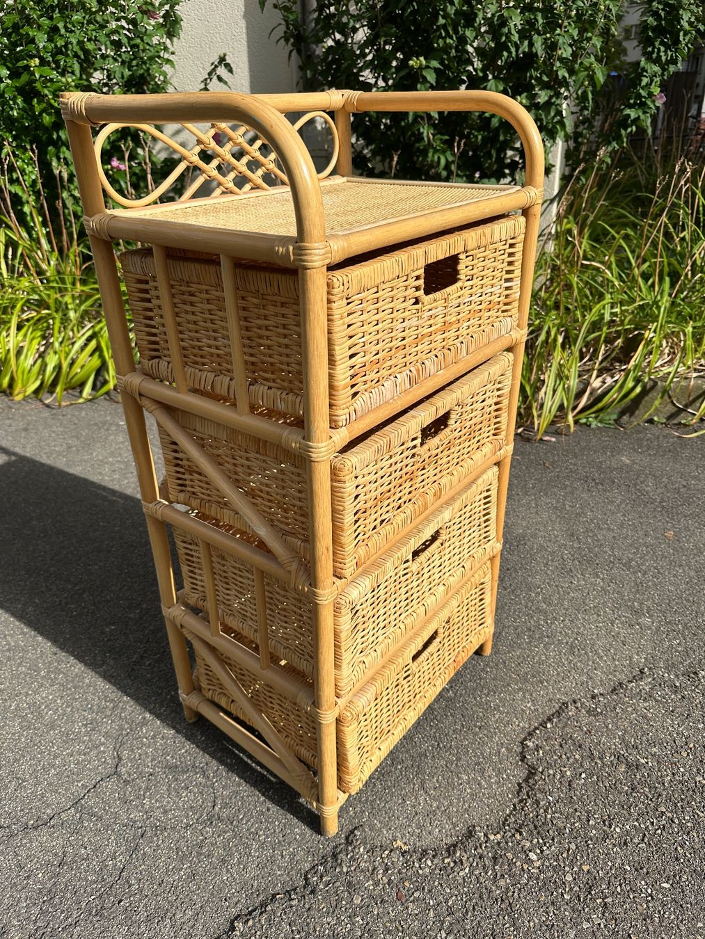 Scaffali: Rattanregal Kommode mit 4 Schubladen – Usato da Zürich venduto da atlantis77 1