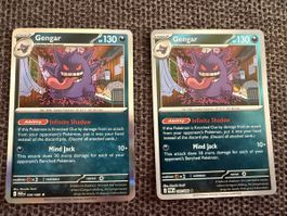 Pokémon Karten: 2er Lot Gengar Holo & Reverse Englisch