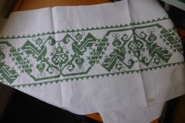 Stickerei - Antikes Kreuzstich Musterband - 20 x 115 cm