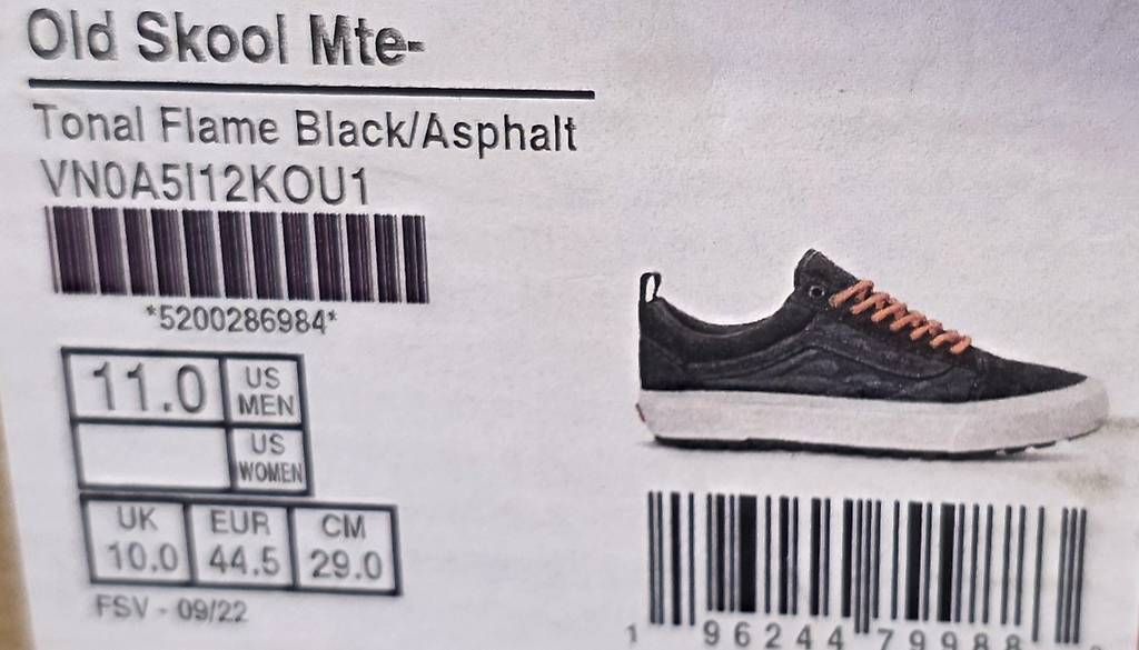 Vans Herrenschuhe: Chaussures NEUVES Vans Old Skool mte, 44.5 – Neu und originalverpackt aus Sugiez von factorysportoutlet 4
