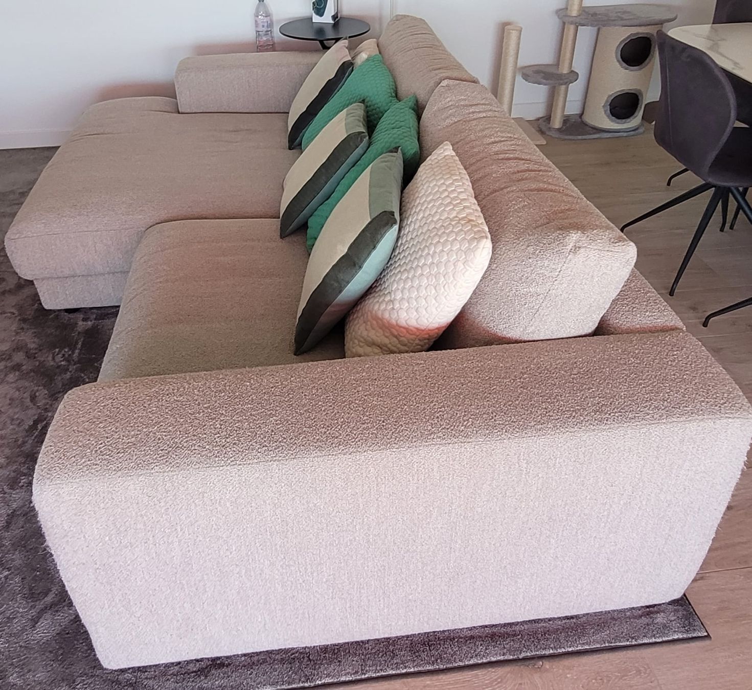 Micasa Sofas: Canapé d'angle beige récent – Gebraucht aus La Conversion von Globalcor 4
