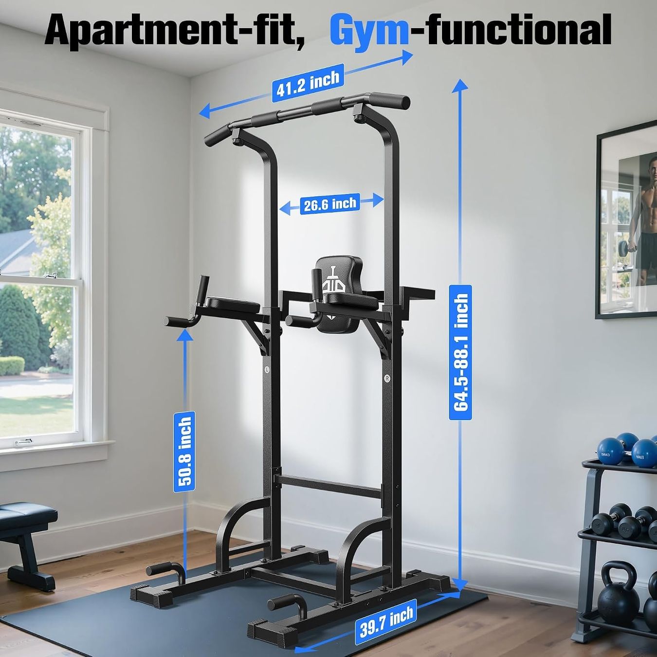 Vélos d'appartement: Power Tower Dip Station Klimmzugstange Heimgym – Neuf avec emballage d'origine à Schaffhausen par Alpenfund23 8