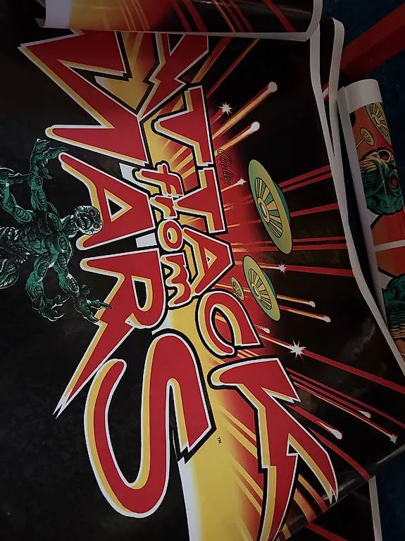 Flipper: Flipperkasten decals "Attack from Mars" – Usato da Rothenburg venduto da churchst