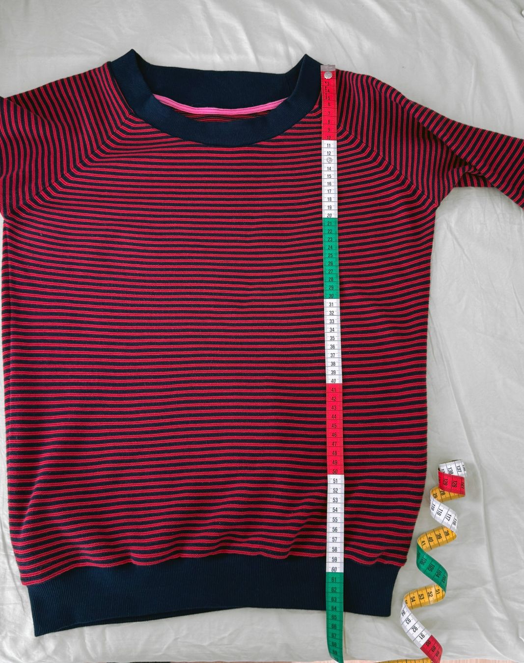 Maglioni & Felpe: Baumwoll Strickpullover rot blau, M, komplett erneuert – Nuovo (secondo la descrizione) da Luzern venduto da good.dog 7