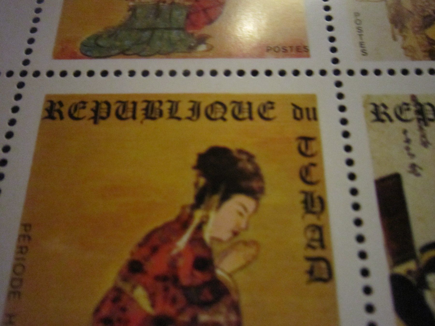 Alle Briefmarken: MK1 schöne Belege TSCHAD postfrisch – Gebraucht aus Gordola von Polentaefung 2