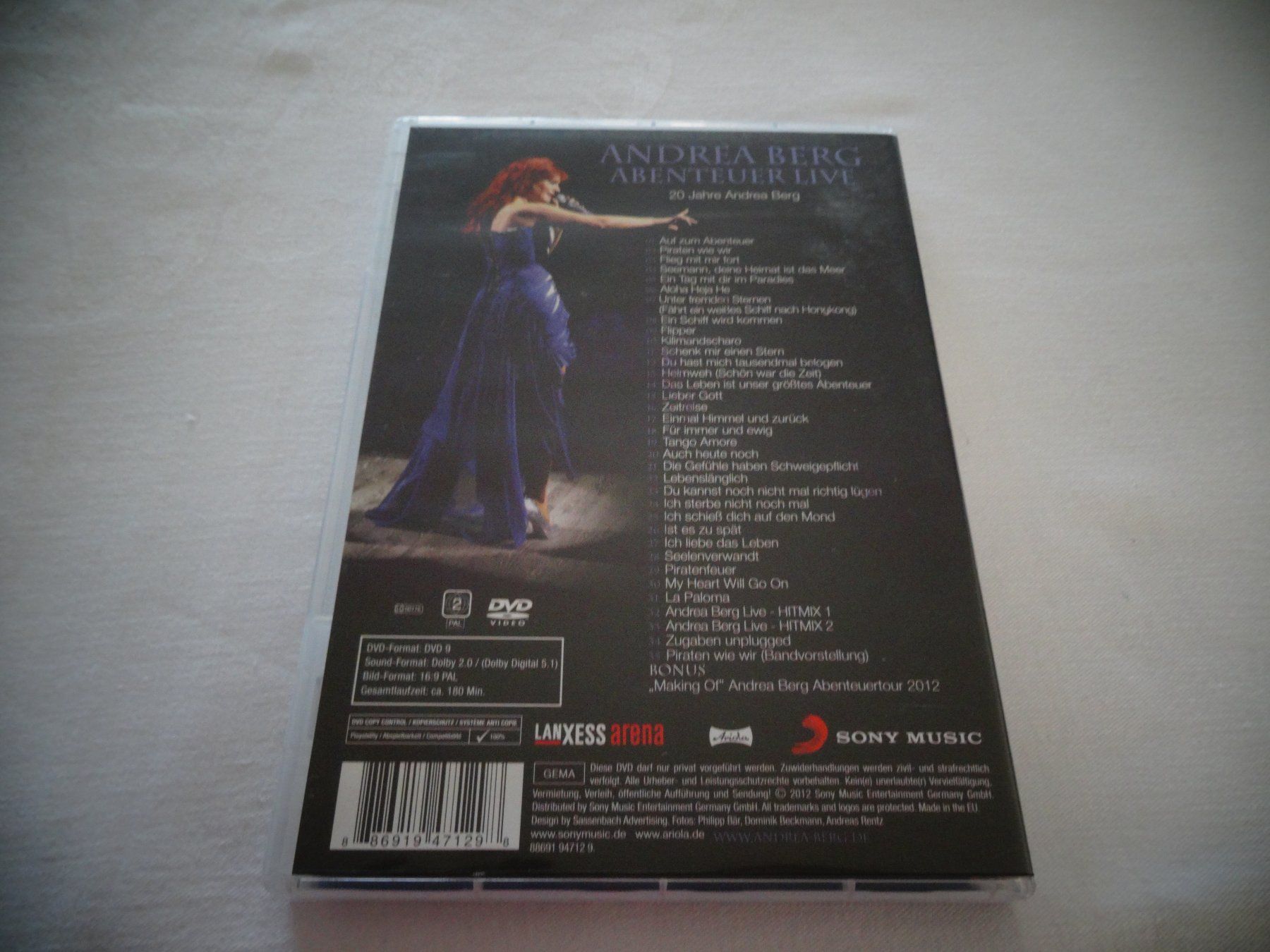 Tutti i DVDs: DVD Andrea Berg Abenteuer live – Usato da Neerach venduto da jenny062 1