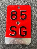 Velonummer SG 85