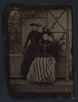 Fotografie Ferrotypie zwei hübsche jung