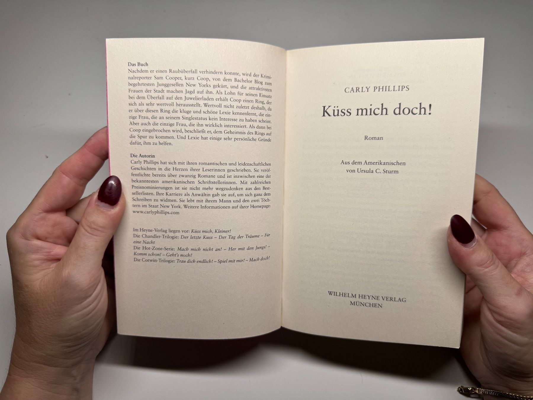Livres: ROMAN: Carly Phillips, Küss mich doch! – D'occasion à Grosswangen par Deutsche_Romane 2