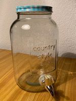 Mason Jar Limonadenspender Deko Glas 4L Sommer Ice Tea Party