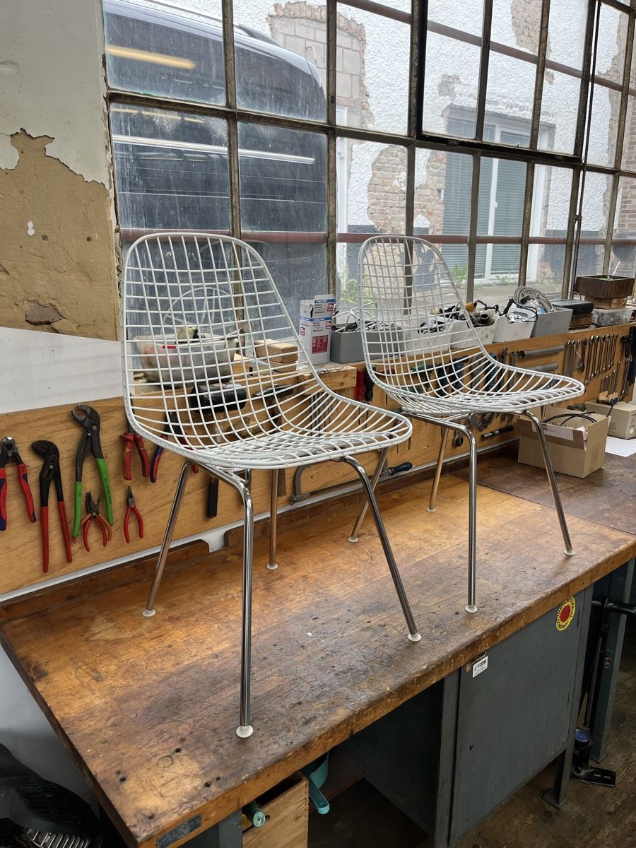 Herman Miller Sedie: Eames Wire Chairs Stühle Herman Miller mit Bezug – Usato da Kreuzlingen venduto da jud_yt59 3