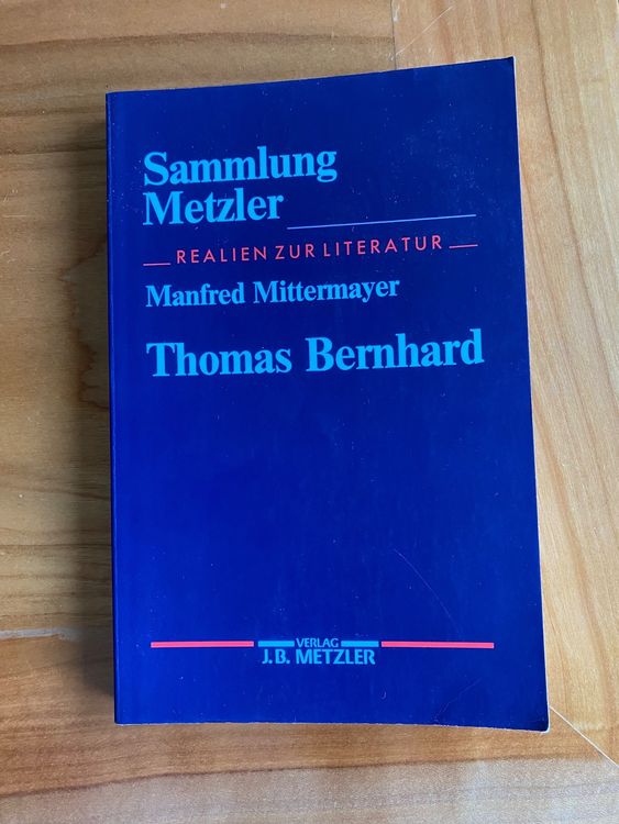 Realien zur Literatur - Thomas Bernhard | Kaufen auf Ricardo