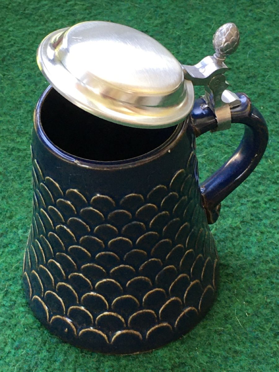 Bicchieri: Bierkrug mit Zinndeckel – Usato da Wangen b. Olten venduto da Finolino28 1