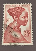 Französisch-Äquatorialafrika 1947 alte briefmarke