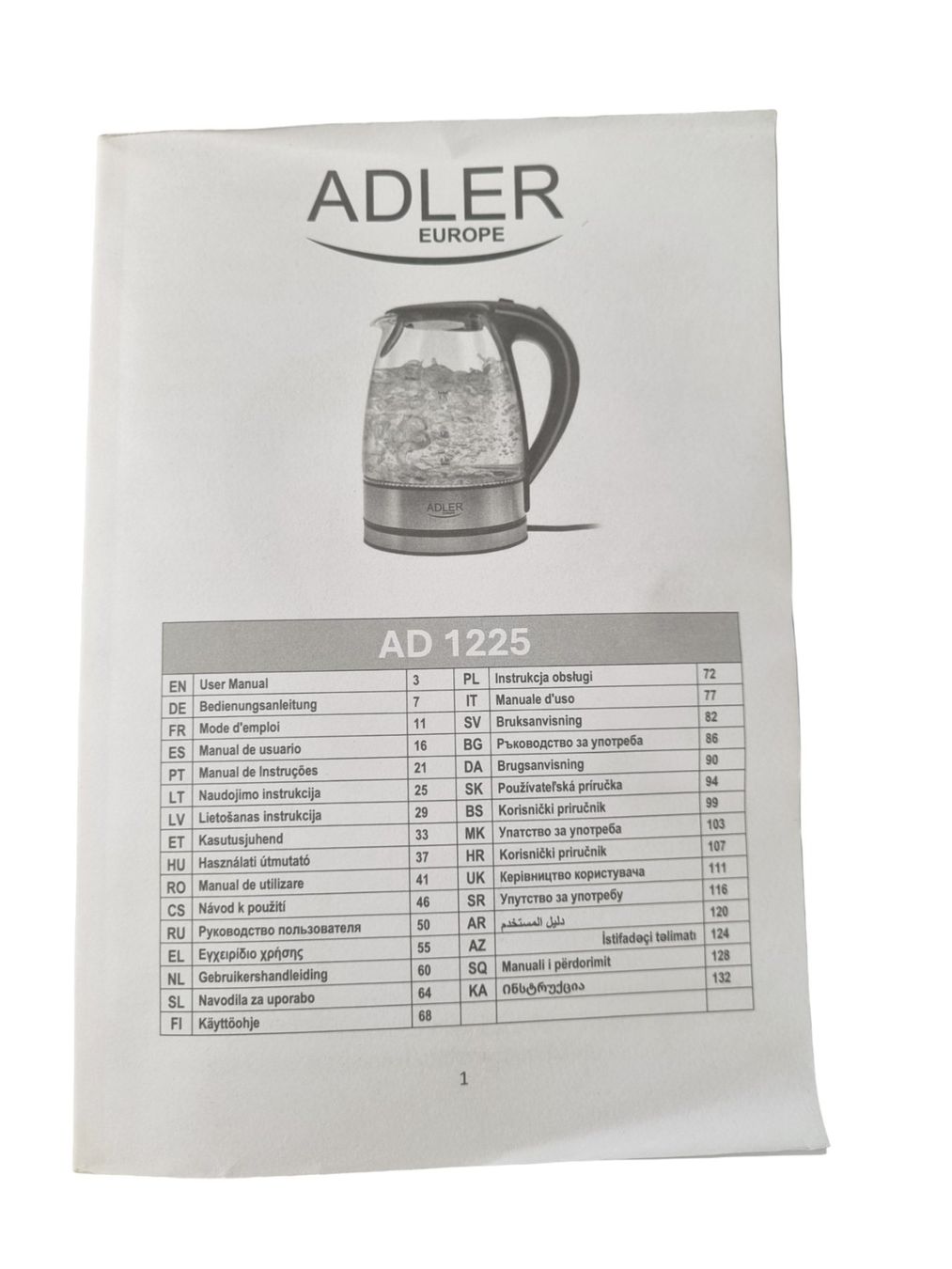 Wasserkocher: ADLER, Wasserkocher 1.7 L – Neu (gemäss Beschreibung) aus Wangen b. Olten von Restwert_Wangen 6