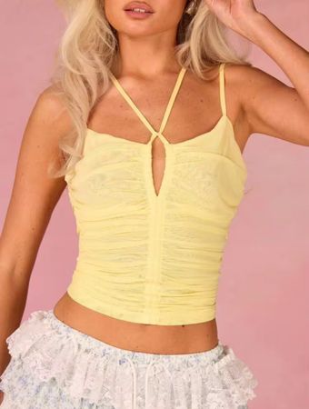 Yellow Women's Top S New