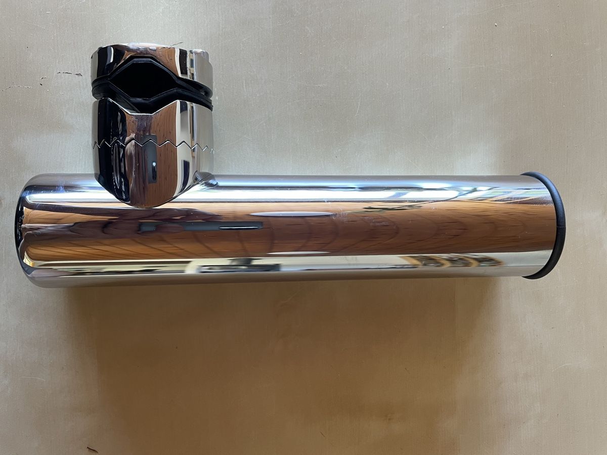 Canne da pesca: Rutenhalter Boot Edelstahl neu – Nuovo e nell'imballaggio originale da Reigoldswil venduto da Arved 1