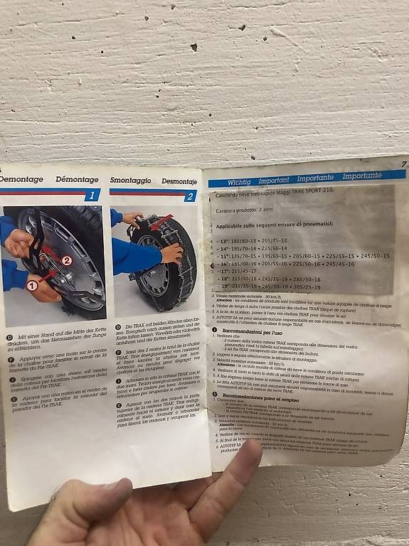 Catene da neve: Vendo catene a ragno marca TRAK 210 – Usato da Chiasso venduto da joi_yyw8 4