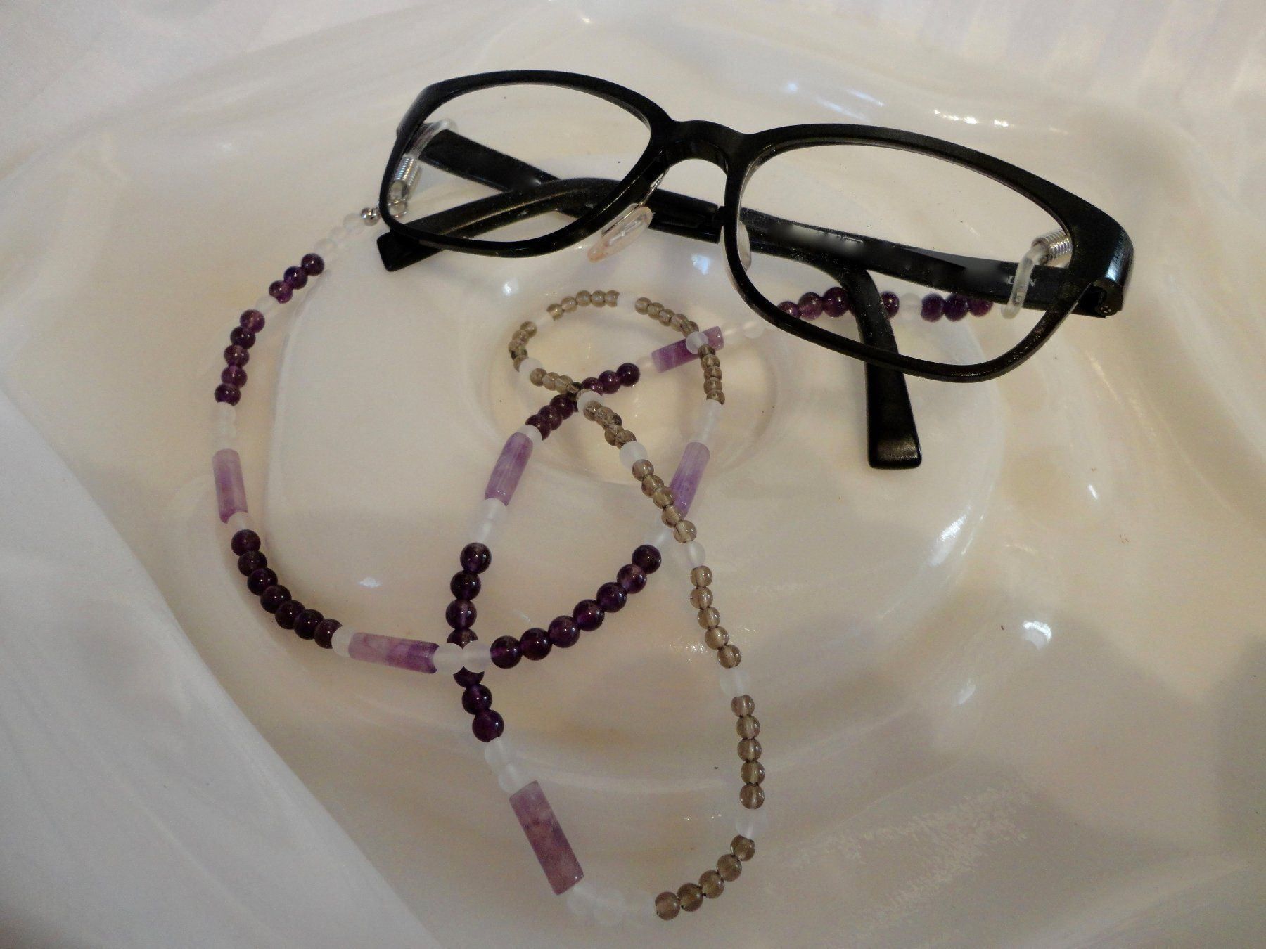 Occhiali & Lenti: Brillenkette mit Edelsteinen – Nuovo (secondo la descrizione) da Biberist venduto da tl-schmuck