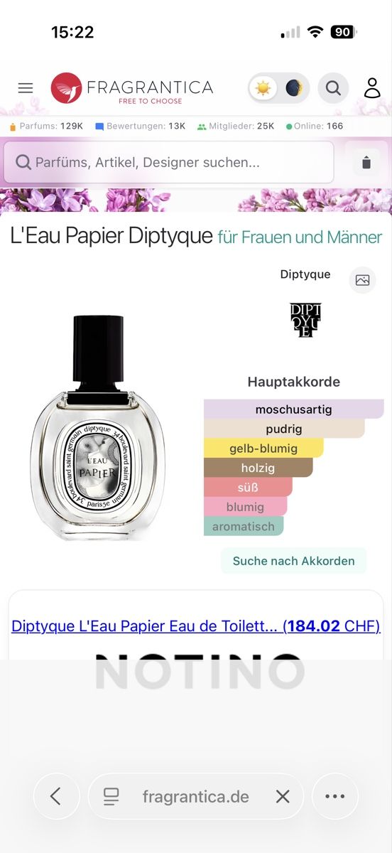 Diptyque Parfum & Eau de Toilette: Original Diptyque L'Eau Papier, 2 ml – Gebraucht aus Sursee von nst_czk2 2