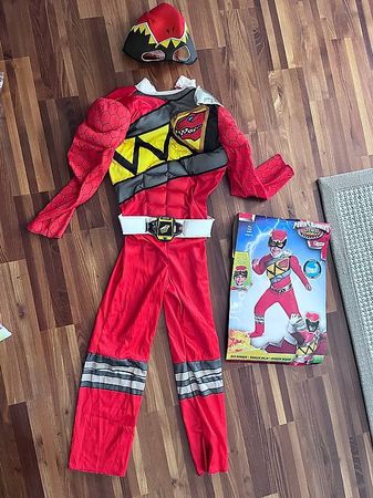 Power Ranger Muskelkostüm Kinder 4–6J – gepolstert!