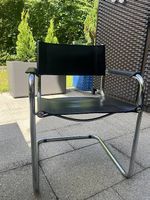 2x Sitzungs/Meeting Stühle aus Spaltleder