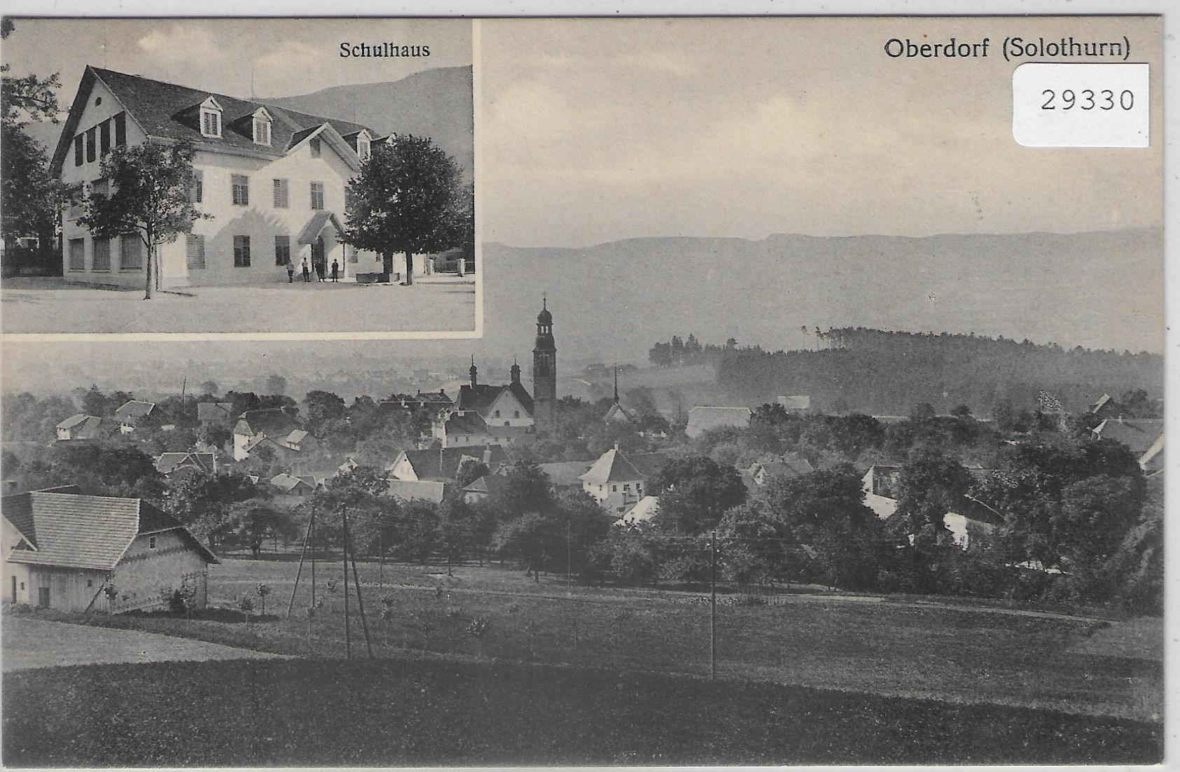 Cartoline postali: Oberdorf SO - Schulhaus – Usato da Ettingen venduto da Kartenplanet