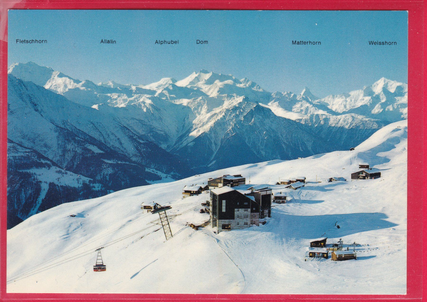 Cartoline postali: KÜHBODEN 2214m OB FIESCH – Usato da Oberrieden venduto da Gebirgsstelze