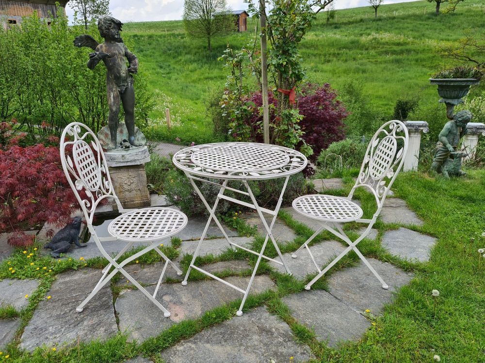 Wunderschöne Nostalgische Bistro Sitzgruppe Kaufen auf Ricardo