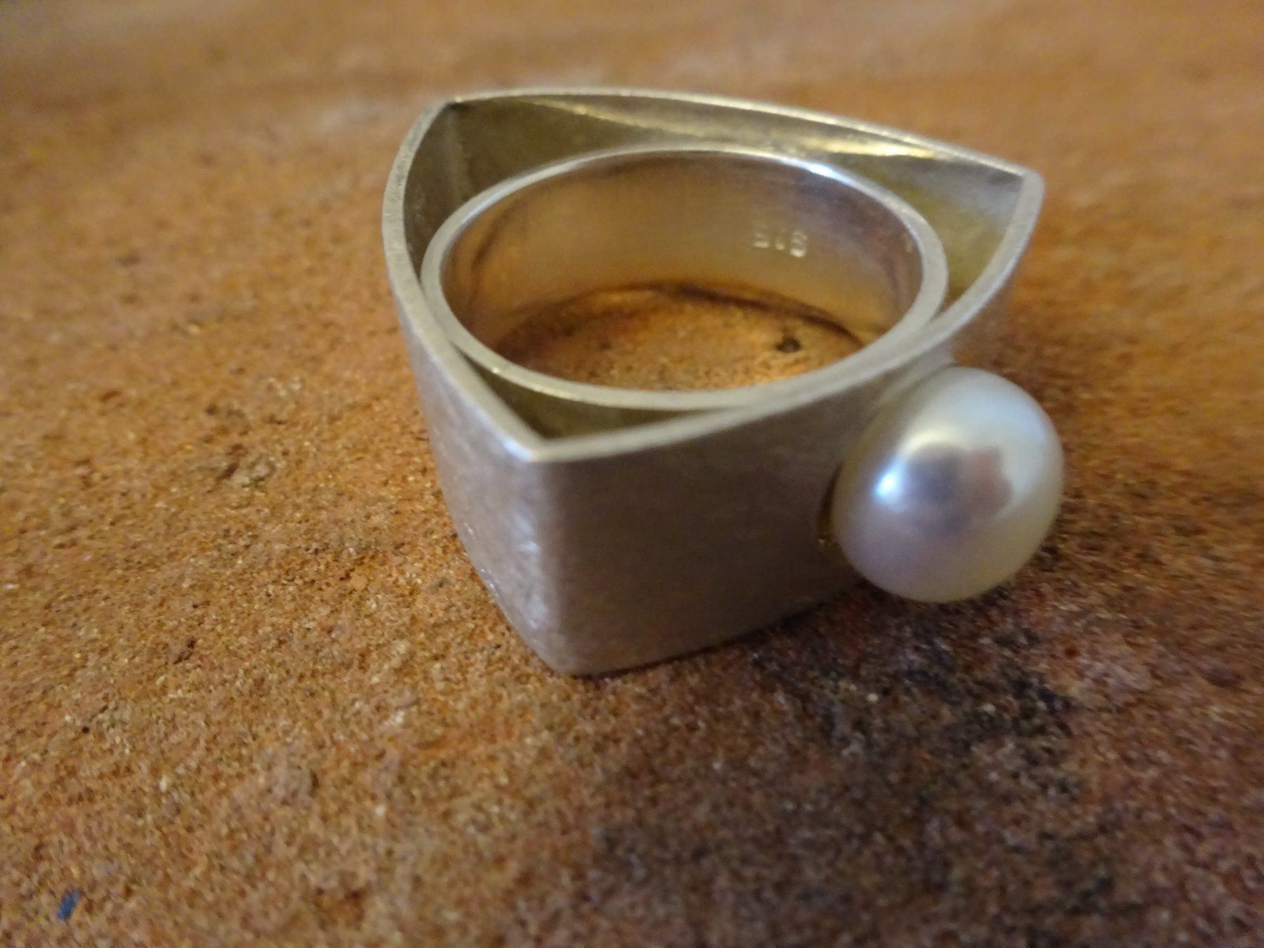 Anelli: Perle Ring RG60 / 925 Silber – Usato da Esslingen venduto da FetteSchnecke 4