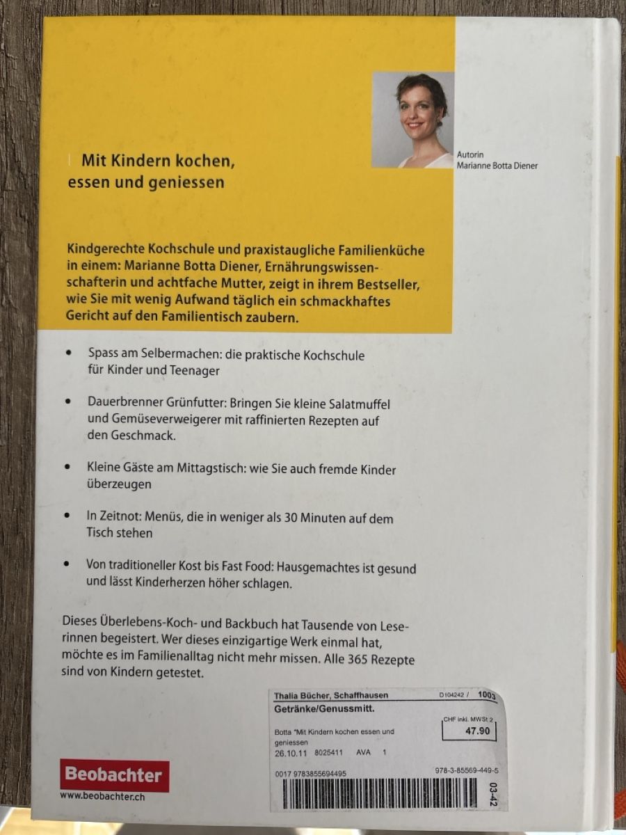 Libri: Mit Kindern kochen, essen und geniessen – Nuovo (secondo la descrizione) da Schaffhausen venduto da Reporter 1