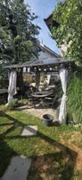 Pavillon mit Beleuchtung und Vorhängen Gartenzelt