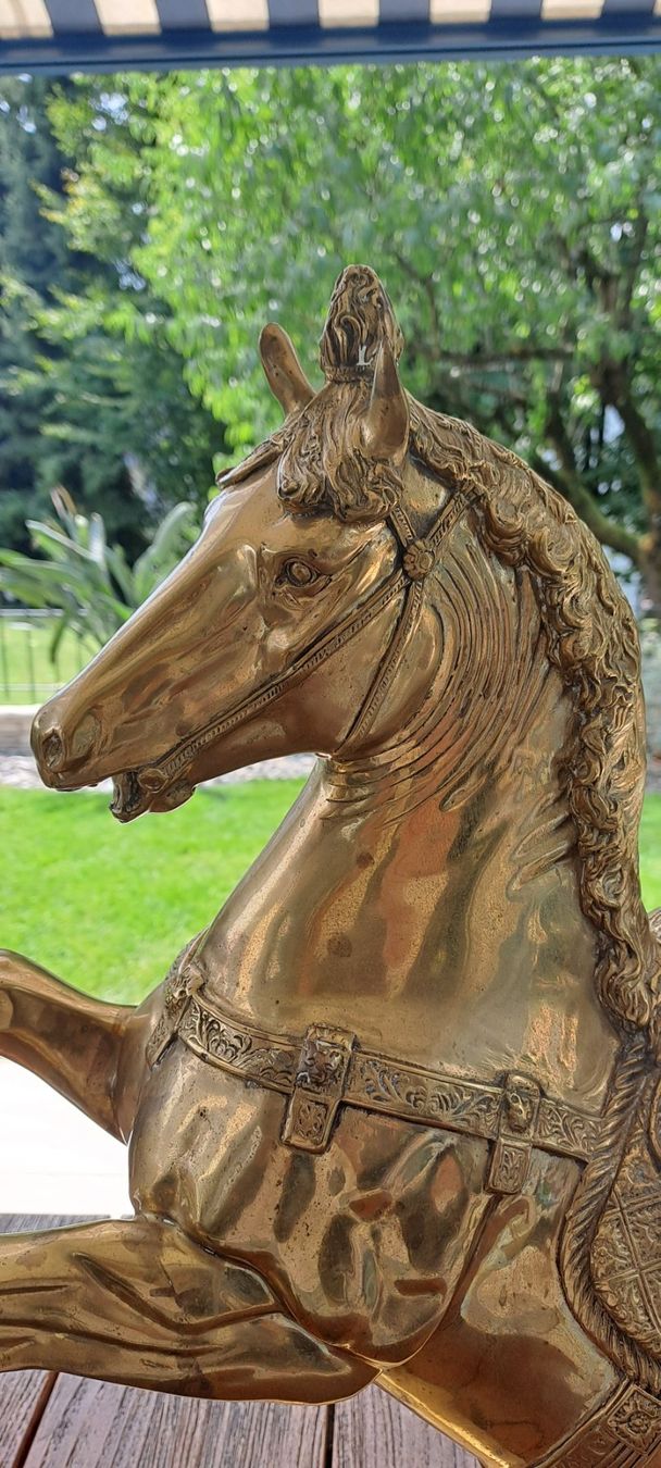 Sculture & Statue: Wunderschönes, schweres Pferd aus Messing signiert – Usato da Wallisellen venduto da prada008 3
