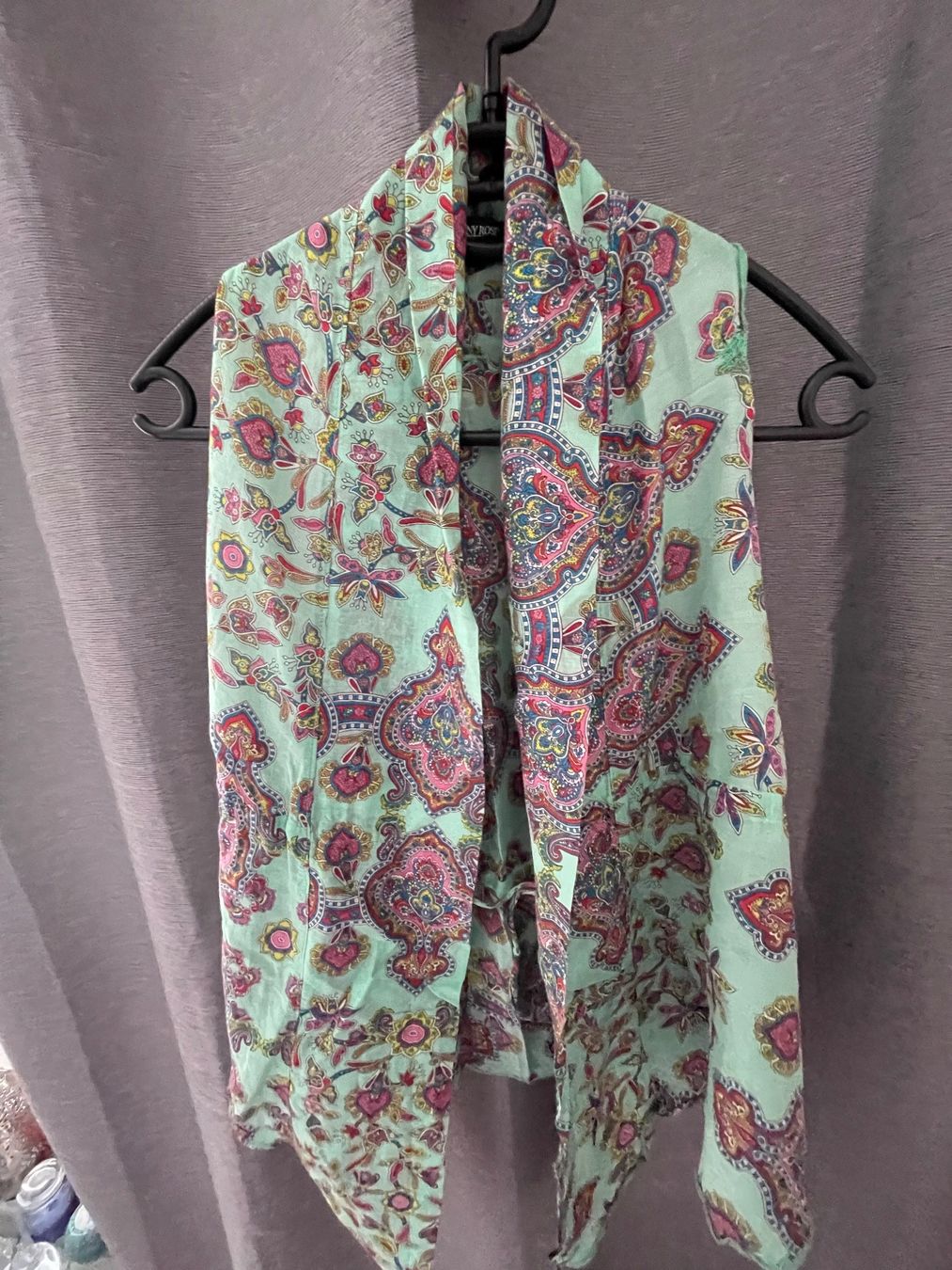 Tops: Denny Rose Light Green Top, Paisley Pattern, U Size – Neuf (Voir description) à Winterthur par shp_xcc5