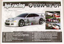 BMW M3 GT (E46) Bodyshell HPI RACING R/C Scale 1:10