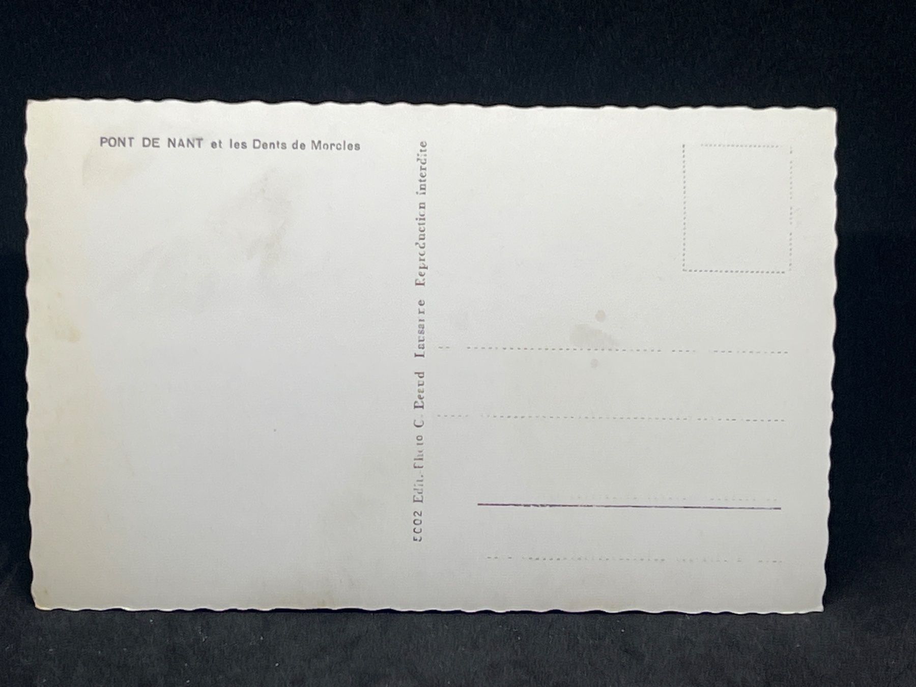 Cartoline postali: Pont de Nant et les Dents de Morcles – Usato da Widnau venduto da Brusi9 1