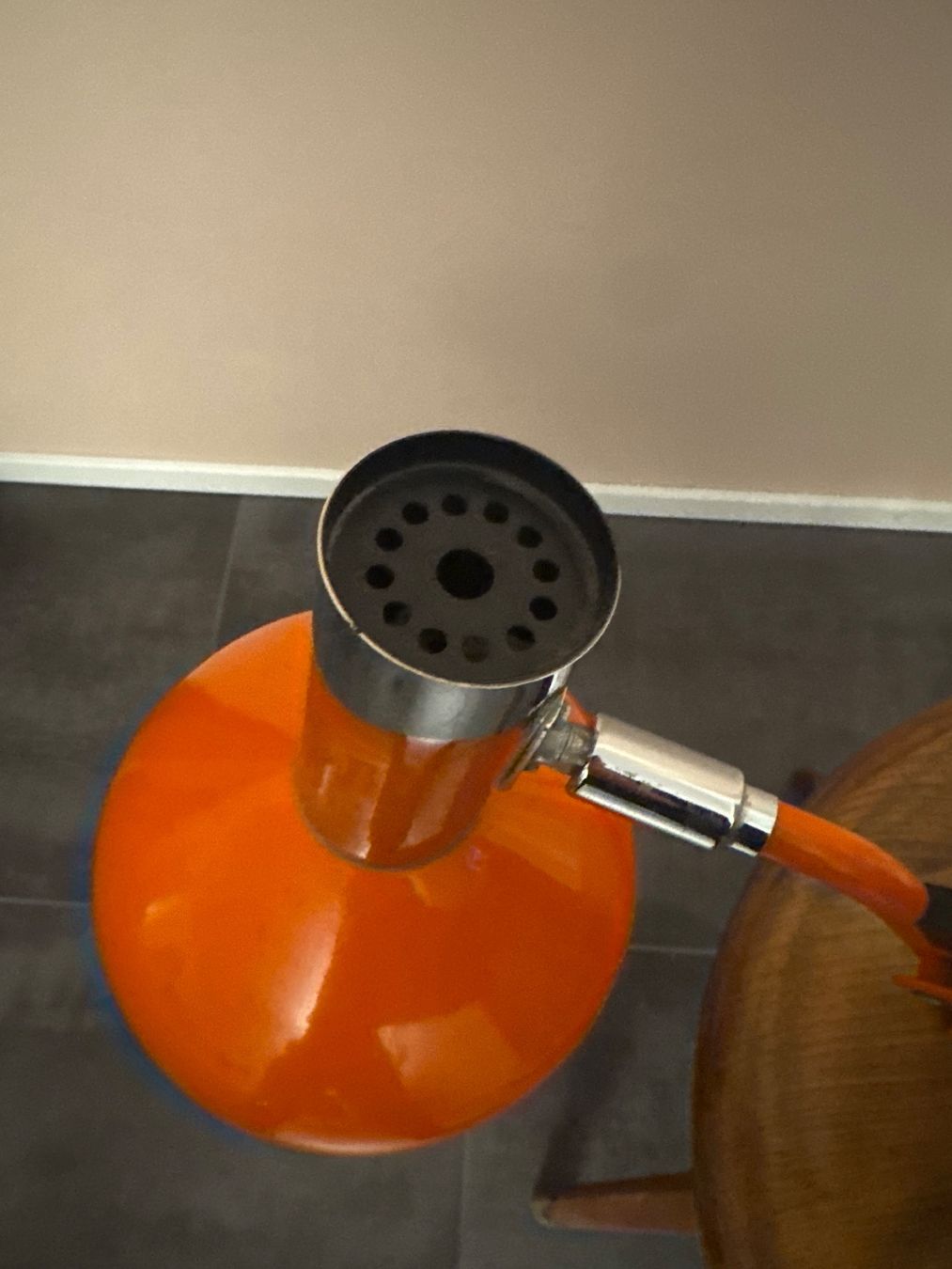 Lampade: Vintage Scherenlampe orange, Hustadt 1970er – Usato da Schaffhausen venduto da Mano99 5