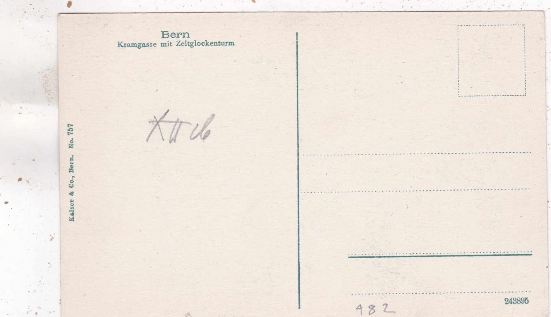 Cartoline postali: Bern Kramgasse mit Zeitglockenturm – Usato da Herisau venduto da Lisegrat2008 1
